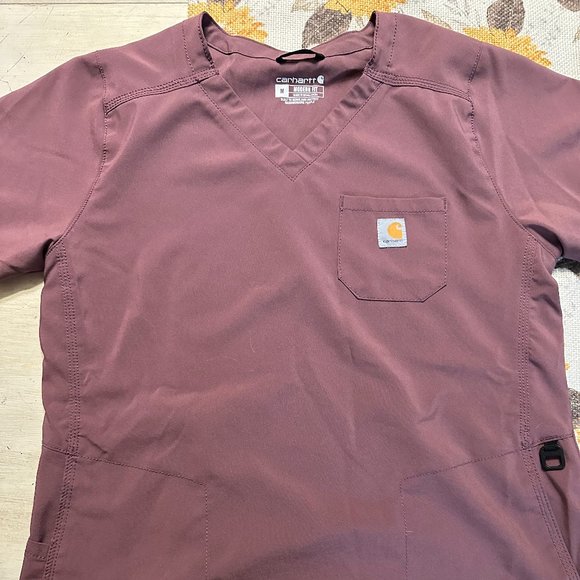 Medium Carhartt Amethyst Scrub Top & Scrub Pants - Picture 1 of 4